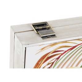 DKD Home Decor Tapa Contador Tropical MDF Multicolor Blanco 6 x 31.5 x 46.5 cm (2 Unidades)