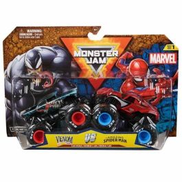 Spin Master SPI1728686262276 Pack de 2 Vehículos de Fundición a Presión 1:64 - Marvel Monster Jam - Juguete para Niños de 3 Años+