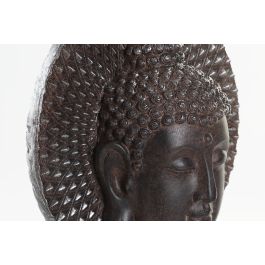 DKD Home Decor Figura Decorativa Oriental Buda Marrón Oscuro de Resina y Metal, Conjunto 4 Unidades 10.5x31x21 cm DKD Home Decor Figura Decorativa Oriental Buda Marrón Oscuro de Resina y Metal, Conjunto 4 Unidades 10.5x31x21 cm