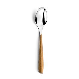 Amefa Éclat Cuchara de Postre de Acero Inoxidable 13,5 cm 2mm - Set de 6 Piezas con Acabado Brillo, Apto Lavavajillas