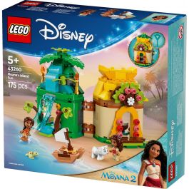 LEGO 43260 Set de Construcción Disney Vaiana: Diversión en la Isla con Vaiana y Simea Micromundo, Vaiana 2 (+5 años)