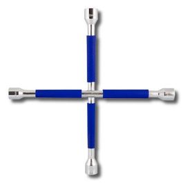 Good Year Cs10 GOD4012 Llave de Rueda Cruz Fija con recubrimiento antideslizante, medidas 17, 19, 22 mm y 13/16" Good Year Cs10 GOD4012 Llave de Rueda Cruz Fija con recubrimiento antideslizante, medidas 17, 19, 22 mm y 13/16"