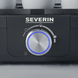 Severin EK3166 Cocedor de huevos, 1 a 6 huevos, 420 W, Negro