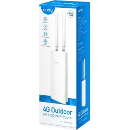 Cudy LT500 Router Outdoor 4G LTE Cat 4 AC1200 Wi-Fi Doble Banda IP65 con PoE