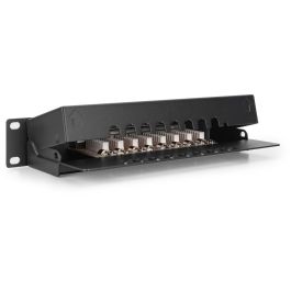 Digitus Patchpanel 1U 8-Port Cat6 ClassE apantallado RJ-45 negro para montaje en rack