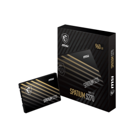 MSI SPATIUM S270 SATA 2.5 960GB unidad de estado sólido 2.5" Serial ATA III 3D NAND MSI SPATIUM S270 SATA 2.5 960GB unidad de estado sólido 2.5" Serial ATA III 3D NAND
