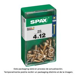 Spax 4081020400121 Tornillo Universal Madera Cabeza Plana Yellox Rosca Completa 4,0x12mm Caja 25 Unidades Precio: 2.59000016. SKU: S7913881