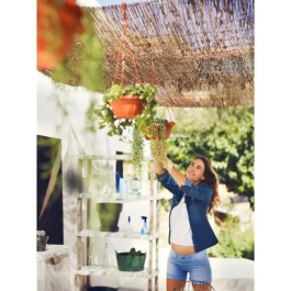 PLASTIKEN Estantería 5 bandejas gran ancho 88cm Beige/Topo, Soporta 30KG/bandeja, H 184 x P 44 cm