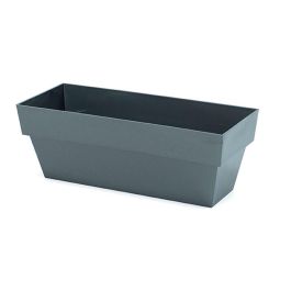 Plastiken Jardinera Limited 10x25cm Antracita