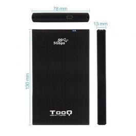 CAJA HDD TOOQ TQE-2522B 2.5'' SATA USB3.0 NEGRA