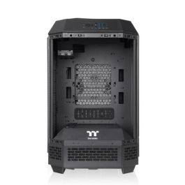 Thermaltake The Tower 250 Mini Tower Negro, Blanco para PC con Pantalla LCD 3.9", Ventiladores 2x120mm, Soporte HDD/SSD 2.5/3.5"