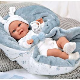 Muñeca elegance 35 cm babyto azul c/manta (muñeco de peso) Muñeca elegance 35 cm babyto azul c/manta (muñeco de peso)