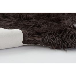 DKD Home Decor Alfombra Pelos Alpino Marron 150x160 cm Poliester