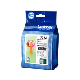 BROTHER Pack cartuchos de tinta negro, cian, magenta y amarillo LC3213VAL