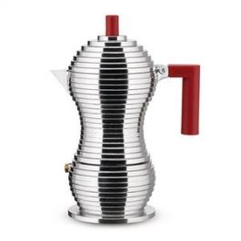 Alessi MDL02/3 R Cafetera Pulcina 3 Tazas Aluminio Fundido Roja Diseñada por Michele de Lucchi Precio: 45.59000006. SKU: B1CE339RVY