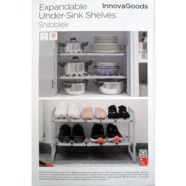 Estantería Extensible para Fregadero Shibblek InnovaGoods 2 Estantes Estantería Extensible para Fregadero Shibblek InnovaGoods 2 Estantes