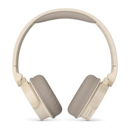 Philips TAH3209BG/00 Auriculares Inalámbricos Bluetooth Beige con Micrófono, 25h Reproducción, Llamadas Nítidas y Diseño Plegable