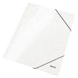Carpeta De Gomas Y Solapas Leitz Wow Carton Plastificado A4 Blanco (Set de 10) Precio: 32.49999984. SKU: BIX39820101