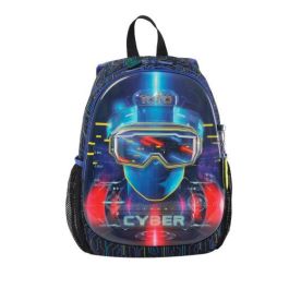 Totto Mochila Morral Mettaverse M MJ04MTV002-2320-5CEM, Azul Marino, Infantil, Poliéster