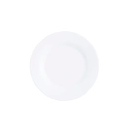 Arcoroc Set 6 Platos Postre Vidrio Templado Opal Intensity Blanco 20,5 cm. Extra Resistente, Apto Lavavajillas y Microondas, Fabricado en Francia