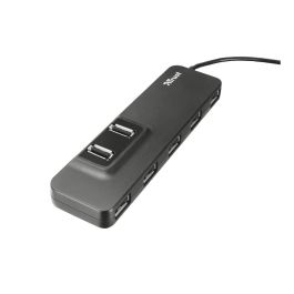 Hub Usb 2.0 Trust Oila 7 Puertos Incluye Adaptador Corriente