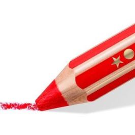 STAEDTLER 140 Lápices de Colores Noris junior Suaves, Multicolor, Madera, Set de 6 Piezas, Sacapuntas Incluido, para Niños +2 Años