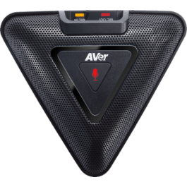 AVer Expansion Microphone pair, 5 m cable - Paquete de 2 micrófonos con cable de 5 m, hasta 40 m de conexión