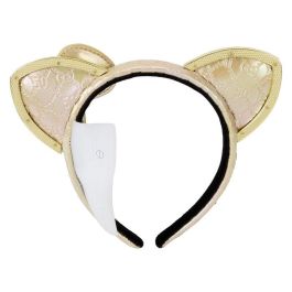 Loungefly Diadema Hello Kitty 50th Anniversary Sanrio Piel Vegana Metalizada Orejas Borde Metálico