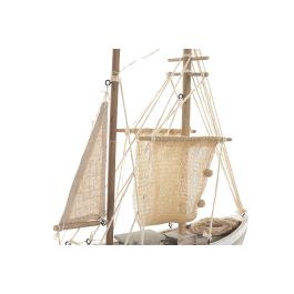 DKD Home Decor Figura Barco Pesquero Natural Led Mdf 28 x 41.5 x 8 cm (2 Unidades)