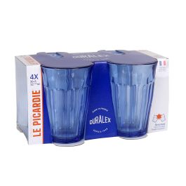 Duralex Set 4 Vasos Picardie Marine 360 cc Ø8.8x12.4 cm (8 Cajas)