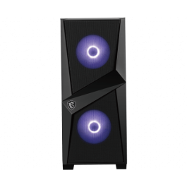 MSI MAG FORGE 100M Caja de PC Midi Tower Negra con Iluminación RGB y 2x USB 3.2