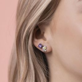 Snoopy Set 3 Pares de Pendientes con Diseño de Personaje y Piedras