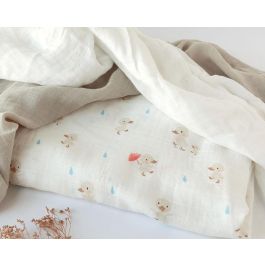 Set 3 Muselinas Patitos Beige Y Blanco 70x70 cm Set 3 Muselinas Patitos Beige Y Blanco 70x70 cm