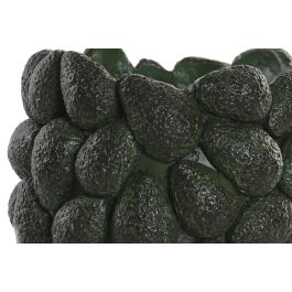 DKD Home Decor Avocados25 Jarrón Tropical de Cemento Verde 20 x 25 x 20 cm (2 Unidades)