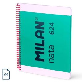 Milan Cuaderno Espiral A5 80H 95 gr 5x5 mm Tapa Dura Colección Nata® 624 Since 1918 Verde Precio: 2.98999954. SKU: B1KJGJL8ET