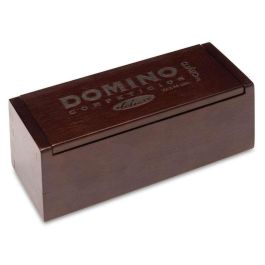 Cayro Dominó Competición en Caja de Madera Deluxe para 2 Jugadores, Material Plástico, Edad Recomendada 6+ Años