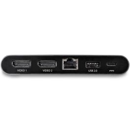 Startechcom Docking Station 7 en 1 USB-C con Power Delivery, Dual DisplayPort, Ethernet Gigabit, 4K 60Hz, Compatible con Windows
