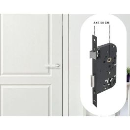 Yale Y60K-A50/N Cerradura Empotrable Orificio Cilindro para Puerta de Entrada Eje 50mm, Caja 148mm