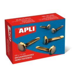 Apli Encuadernadores Metálicos Sin Arandela Dorados 17 mm - 100 Unidades Precio: 1.79000019. SKU: B15H34WVDQ