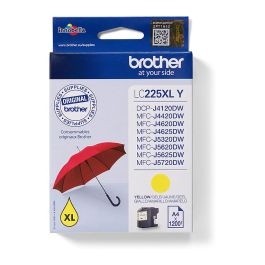Brother Tinta LC-225XL-Y Amarillo Alto Rendimiento (XL) 1200 páginas ISO/IEC 24711 Precio: 42.50000007. SKU: S8402009