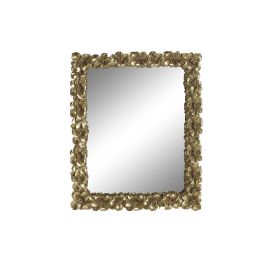 DKD Home Decor Espejo de Pared Decorativo Glam Dorado, Marco de Resina con Hojas, 48x38x2.6 cm Precio: 54.68999987. SKU: B12YJEJ7J2