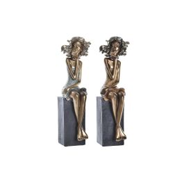 Figura Moderno DKD Home Decor Dorado Rojo 10 x 35 x 9 cm (2 Unidades) Precio: 24.50000014. SKU: S3030092