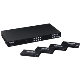 MUXLAB Matriz HDMI 4x4 HDBT POC 4K/60Hz con 4 Salidas HDMI y 4 Salidas HDBaseT, Transmisión hasta 150m, RS232, LAN Precio: 2118.7584. SKU: B1H9Z7SWDN