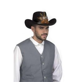 My Other Me Sombrero vaquero marrón con plumas, talla 59 cm, edad mínima recomendada 3 años Precio: 6.89000015. SKU: S8604771