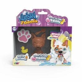 Figura perro hora del baño washy friends 9 modelos para coleccionar ¡descrubre tu perrito!