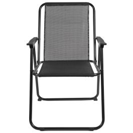 Silla Plegable Negra Home Deco Factory altura 75 cm