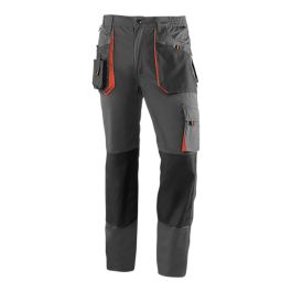 Juba Pantalón largo Top Range multibolsillos gris/negro/naranja talla XS