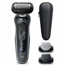 Braun BRA8700216645362 Afeitadora eléctrica Serie 6 Negra, 60 min batería, carga rápida 5 min