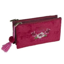 Coquette Estuche Triple 16007090700 Fucsia 21x11x5 cm Terciopelo
