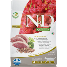 Farmina N&D Cat Quinoa Neutered Pato 300 gr Farmina N&D Cat Quinoa Neutered Pato 300 gr Precio: 7.27628. SKU: B19CBXB99L
